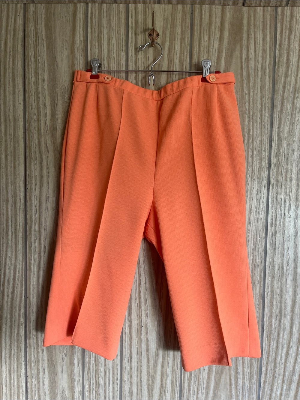 Vintage whydham sportwear Peach coral bermuda short- retro summer chic